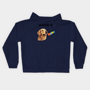 dog Woof Kids Hoodie